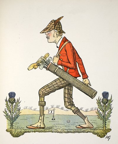 The Indefinite Article, illustration from The Struwwelpeter Alphabet, verse by Harold Begbie by Francis Carruthers Gould